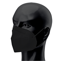 CN-505-Black KN95 Style Mask on mannequin front view